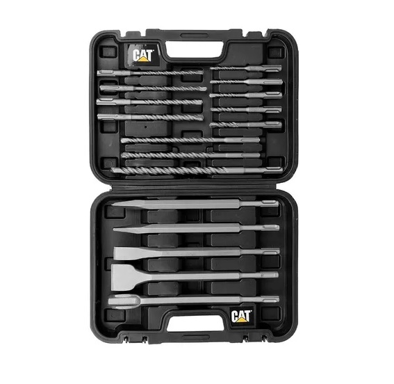 JUEGO DE BROCAS / CINCELES SDS PLUS 17 PZAS REF. DA03902 MARCA CAT