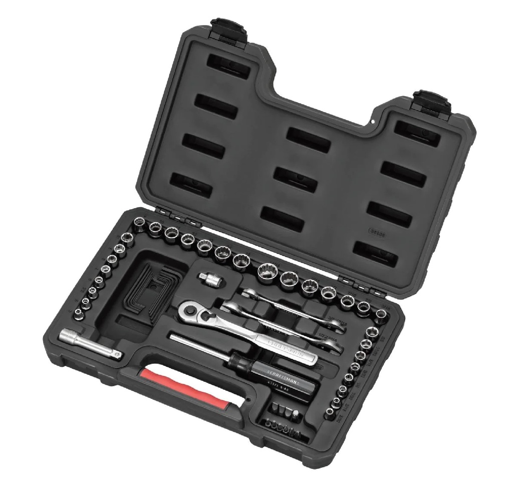 JUEGO DE DADOS/AUTOCLET 58 PZAS 1/4" - 3/8" + DEST. REF. 38058 MARCA CRAFTSMAN