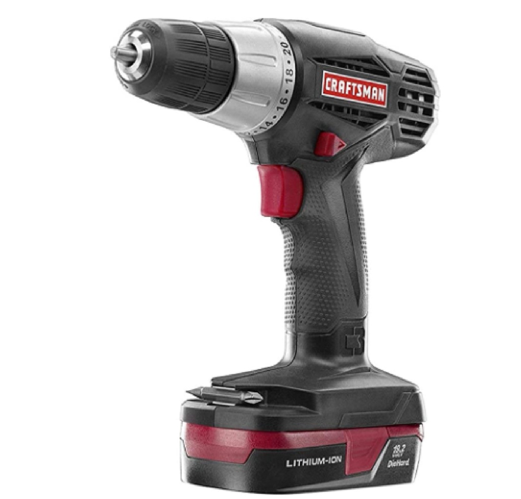 JUEGO TALADRO INALAMBRICO 3/8" 19.2V REF. 45200 MARCA CRAFTSMAN