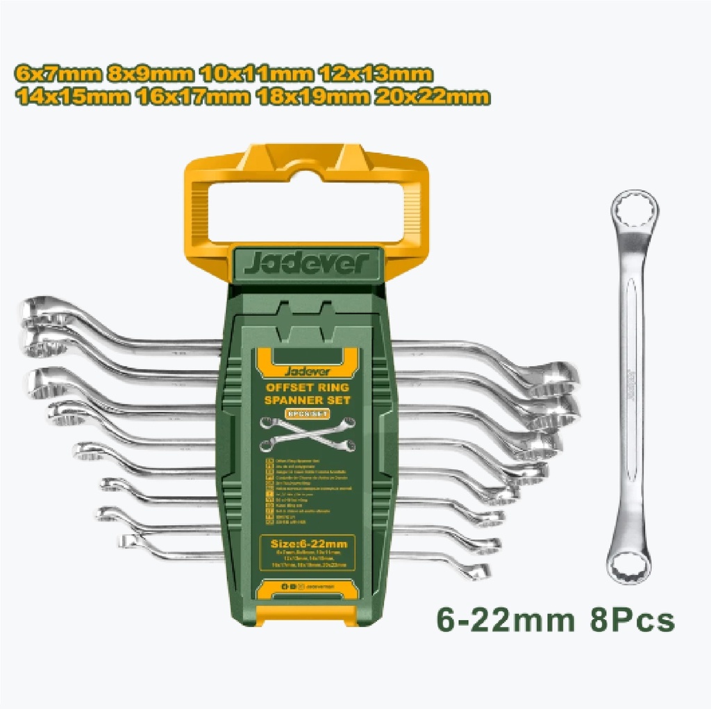 JUEGO DE LLAVE TIPO ESTRELLA 8 PZAS TIPO Z REF. JDFR3208 / 203892 MARCA JADEVER