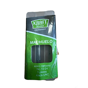 JUEGO DE MACHOS PARA ROSCAR MA DIN 352 3 PZAS M5X0.80 REF. 9556-050000-NA MARCA KRAFT BOHRER