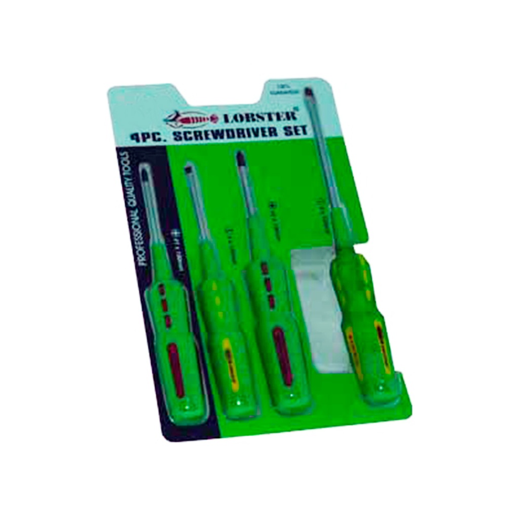 JUEGO DE DESTORNILLADORES 4 PZAS REF. 385708 MARCA LOBSTER