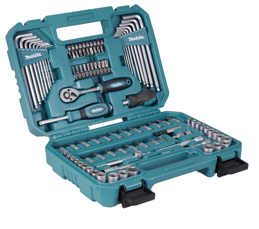 JUEGO / SET DE RATCHET 1/4" 91 PZAS REF. E-15752 / 00004709 / 786508 MARCA MAKITA