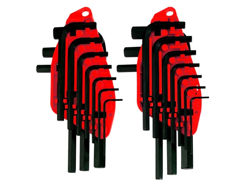 JUEGO DE LLAVE HEXAGONAL 1/16-3/8"-1.5-10MM 20 PZAS REF. NIK-18-005 MARCA NIKATTO