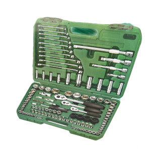 JUEGO DE HERRAMIENTAS MANUALES 1/2" - 1/4" - 3/8" 120 PZAS REF. 09014 COD 904362 MARCA SATA