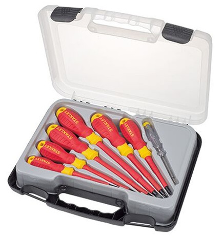 JUEGO DE DESTORNILLADORES AISLADOS 7 PZAS PALA / PHILLIPS REF. STMT60175-LA MARCA STANLEY