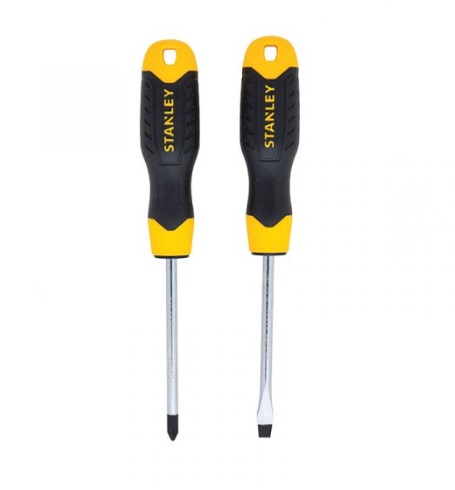 JUEGO DE DESTORNILLADORES 2 PZS PALA 1/4X4" ESTRIA PH2X4" REF. STMT66670-840 / DES-708 MARCA STANLEY