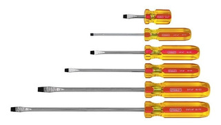 JUEGO DE DESTORNILLADORES DE PALA DE 6 PZAS MANGO REDONDO REF. 69-171 MARCA STANLEY
