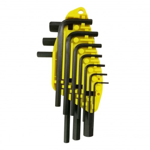 JUEGO DE LLAVE HEXAGONAL 1.5 MM A 10 MM EN CLIP 10 PZAS REF. 69253 MARCA STANLEY