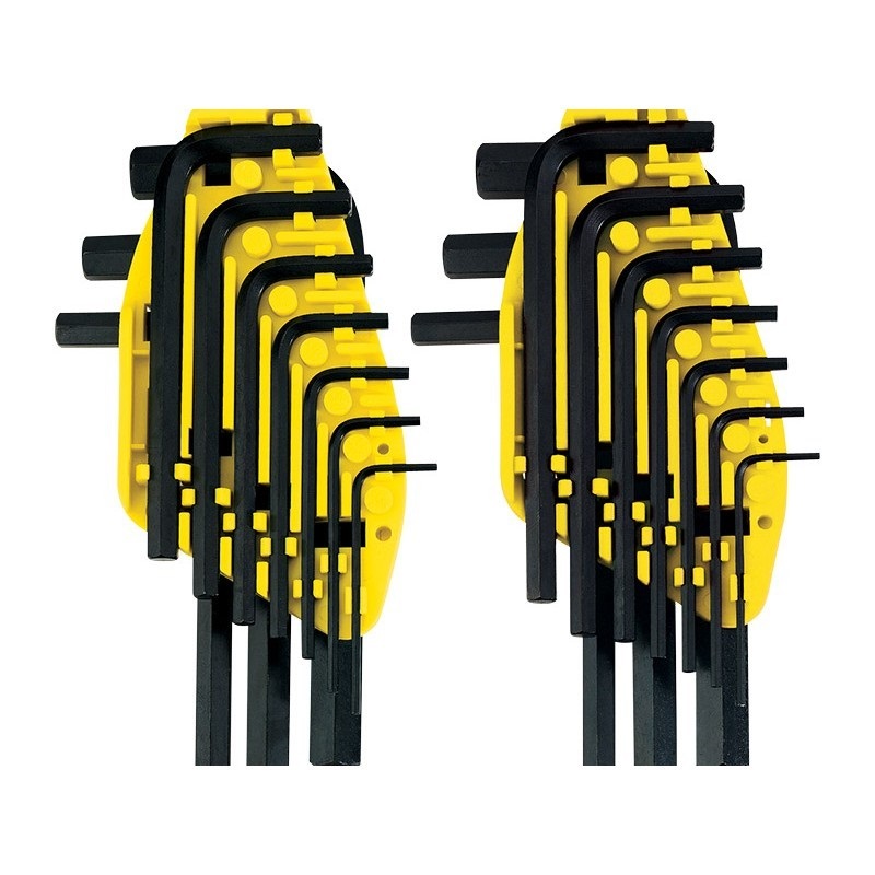 JUEGO DE LLAVES HEXAGONAL SAE/MM EN CLIP 20 PZAS REF. 69255-ST MARCA STANLEY