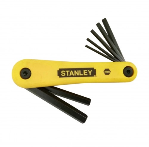 JUEGO DE LLAVES HEXAGONAL 2.5 A 10 MMEN CLIP 7 PZAS C/B REF. 69262 MARCA STANLEY