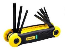 JUEGO DE LLAVE TORX PROF. T-9 A T-40 8 PZAS REF. 69266 MARCA STANLEY