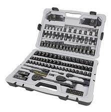 JUEGO DE DADOS / AUTOCLET LARGAS Y CORTAS 1/4" -3/8" 164 PZAS DE 10-19 MM REF. 74085 MARCA STANLEY