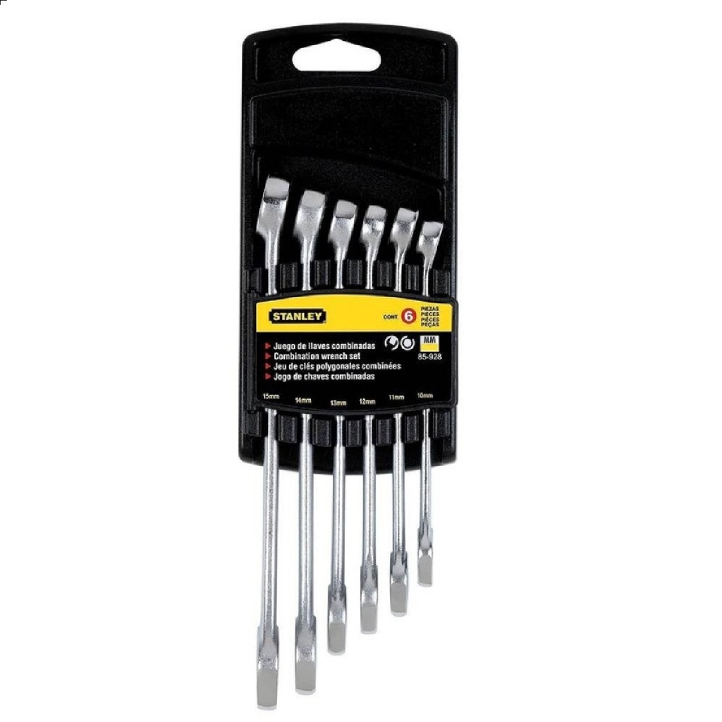JUEGO DE LLAVE COMBINADA 6 PZAS 1/4" A 5/8" REF. 85927 / LLA-721 MARCA STANLEY