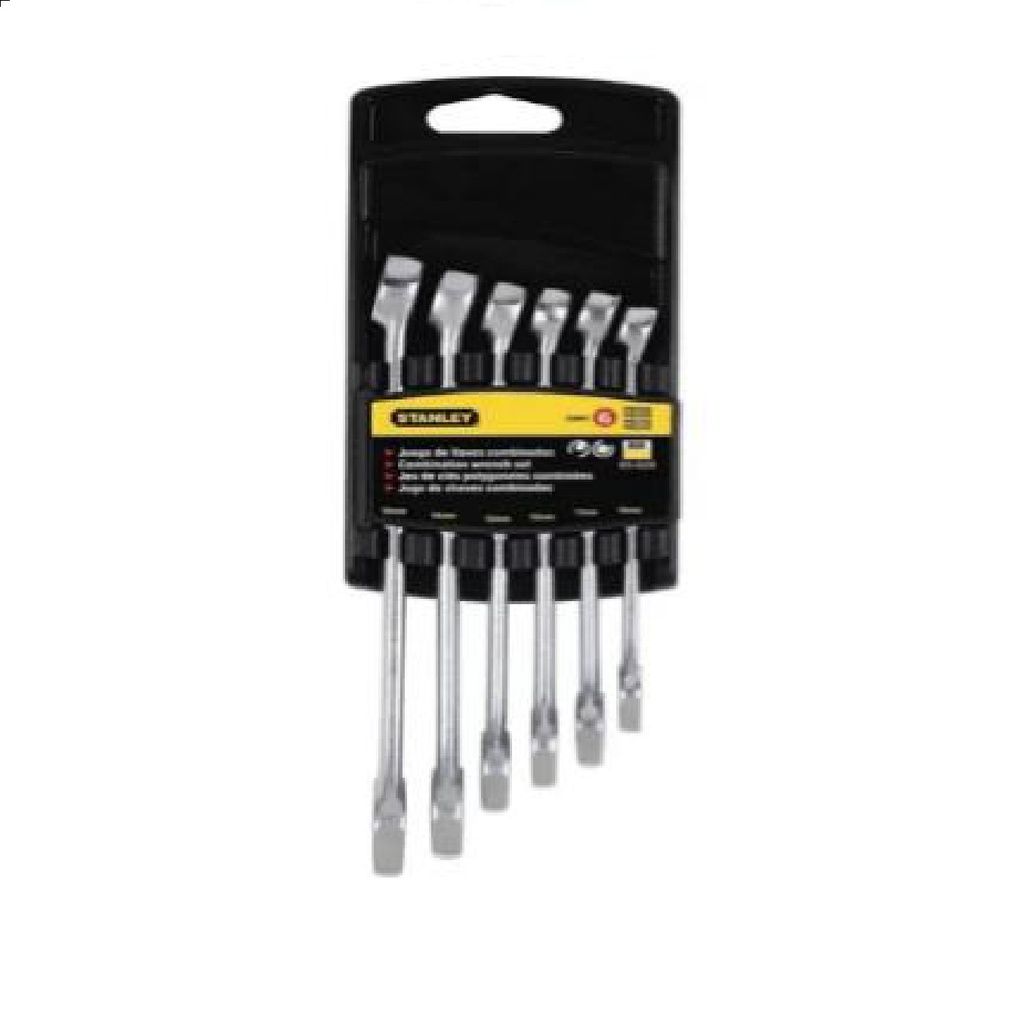 JUEGO DE LLAVE COMBINADA 6 PZAS 10 MM A 15 MM REF. 85928 / LLA-720 MARCA STANLEY