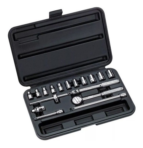 JUEGO DE DADOS / AUTOCLET DADOS CUAD.1/4" 17 PZAS 5/32" A 1/2" REF. 86118 MARCA STANLEY