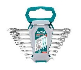 JUEGO DE LLAVES COMBINADAS 8 PZAS ( 6-8-10-12-14-15-17 MM ) REF. THT102286-I MARCA TOTAL TOOLS