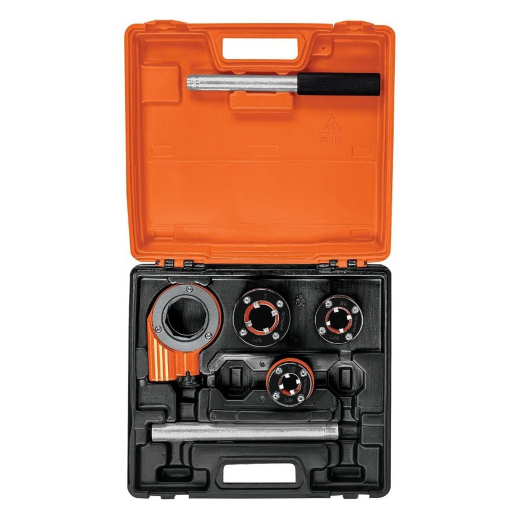 JUEGO DE TARRAJA PARA TUBO 4 PZAS 1/2", 3/4"-14 NPT, 1" - 11 1/2" MOD.TA-850 REF. 13070 MARCA TRUPER