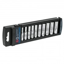 JUEGO DE DADOS LARGOS CUADRO 1/4" X 10 PZAS (4 MM - 13 MM) MOD. JD-1/4X10LM REF. 14168 MARCA TRUPER