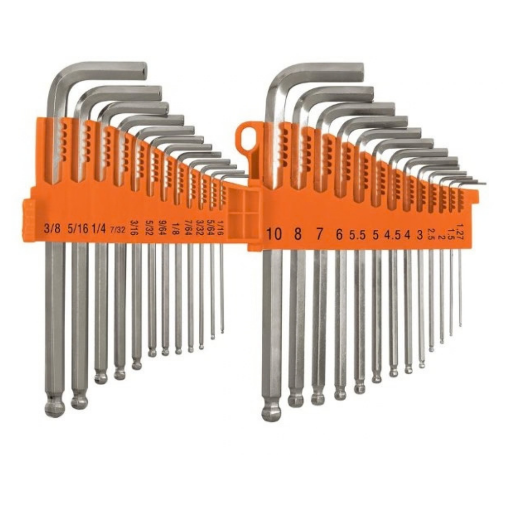 JUEGO DE LLAVE ALLEN MIXTAS ( MM / PUL ) 25 PZAS MOD. ALL-25 REF.15572 MARCA TRUPER