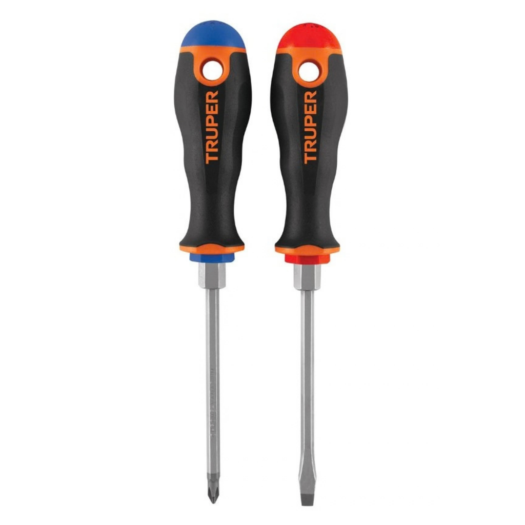 JUEGO DE DESTORNILLADOR 3/16" X 4" 2 PZAS MOD.DUO-3/16X4B REF. 19623 TRUPER