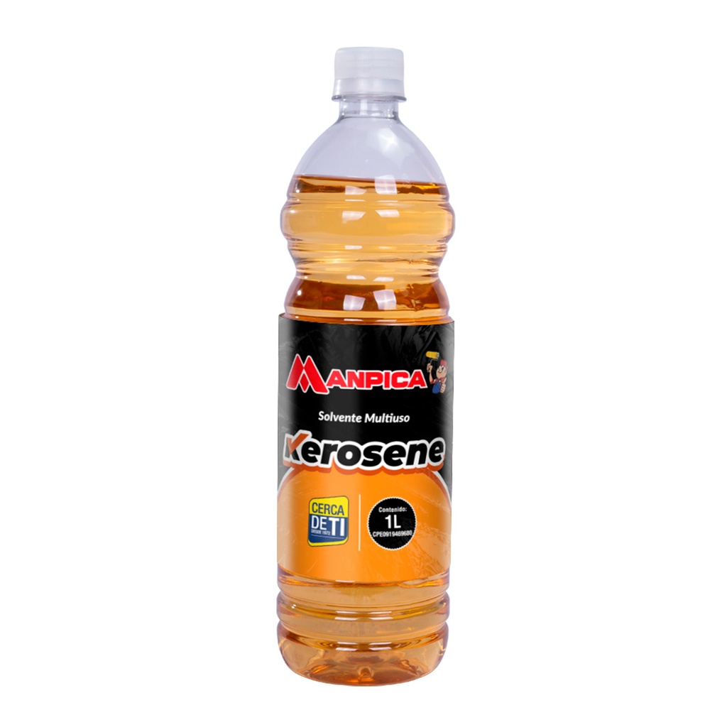 KEROSENE SOLVENTE MULTIUSO 1 LTR REF. KER-000-10 MARCA MANPICA