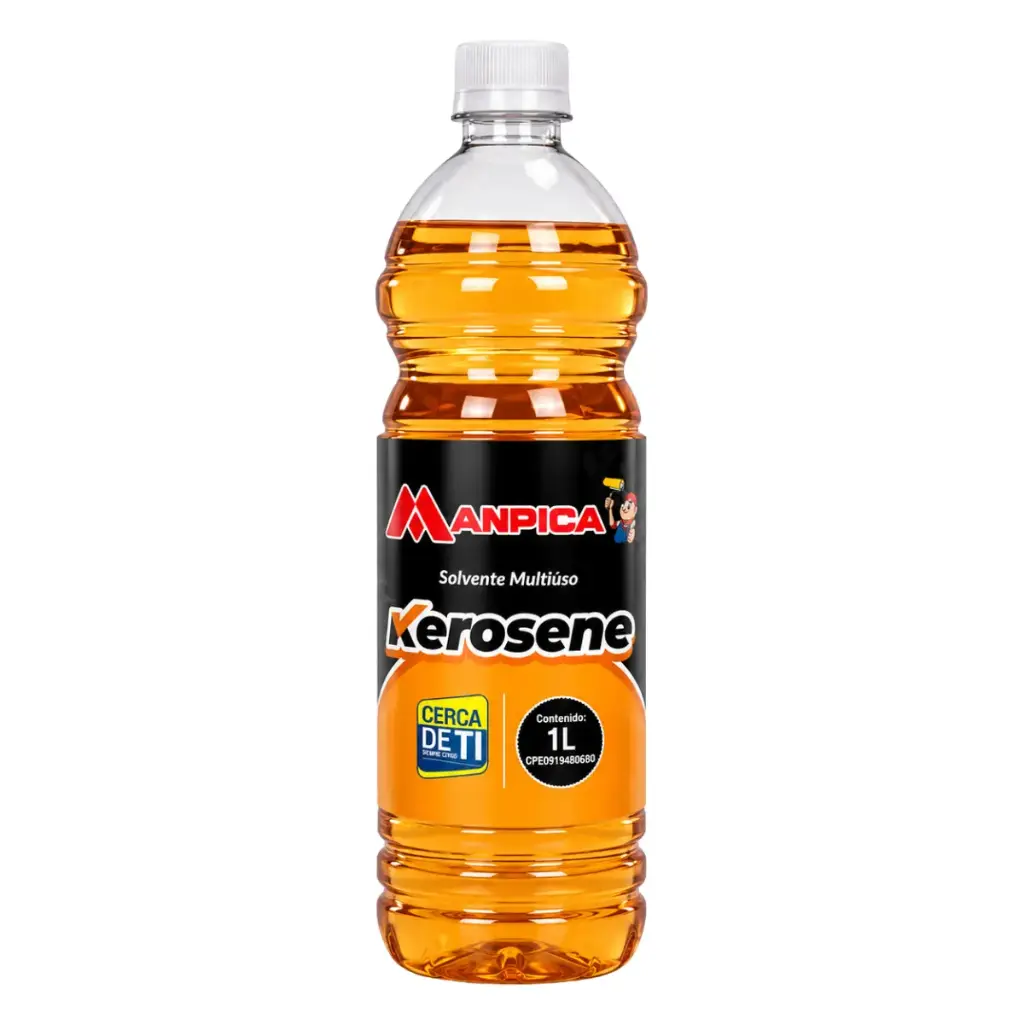 KEROSENE SOLVENTE MULTIUSO 1 LTR REF. KER-000-10 MARCA MANPICA