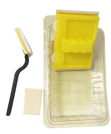 KIT DE APLICADORES PARA PINTAR PLANOS CON BANDEJA PLASTICA REF. 640039 MARCA CEBRA