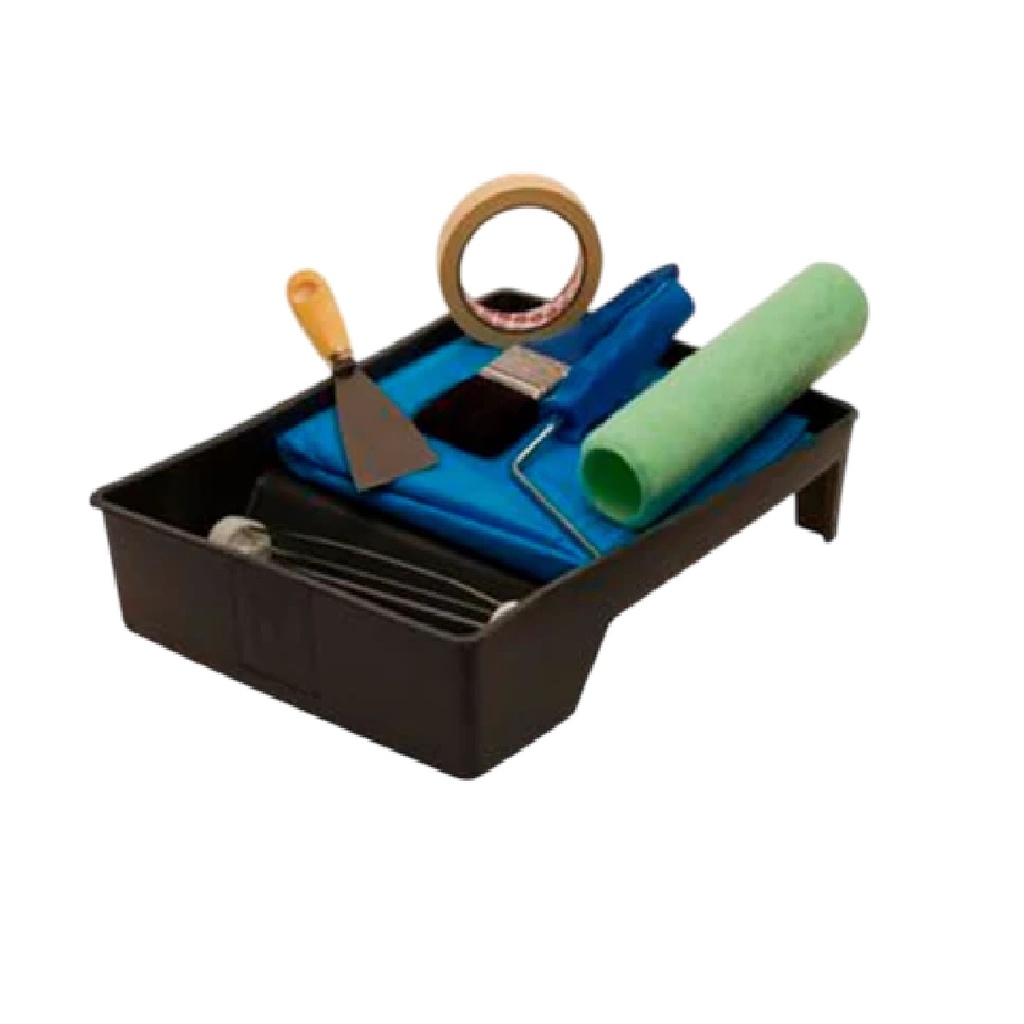 KIT PARA PINTAR INTERMEDIO BANDEJA + ESQUELETO+ FUNDA DE 9" + ESPATULA REF. 0066-C12 MARCA CEBRA