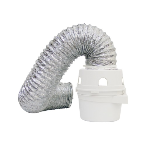 KIT ATRAPAPELUSA 4" x 10 CM DUCTO 150CM ALUMINIO P/SECADORA REF. DJ-K45AS MARCA COFLEX