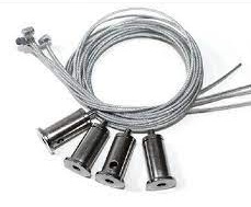 KIT DE GUAYAS PARA SUSPENSION 1MT 4PZAS REF. LUM-10 MARCA LUMIND