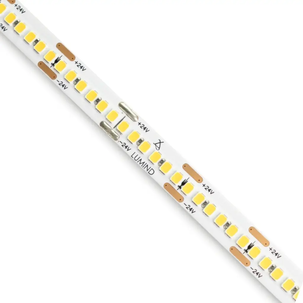 KIT DE CINTA LED SMD2835 5 MTS 24V 4000K 240 LEDS/M 25W/MTS IP20 S/TRANSF. LUM-609 MARCA LUMIND