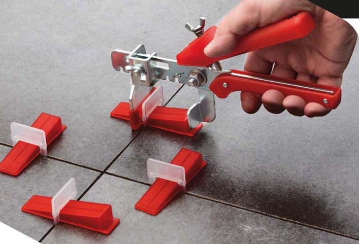 KIT SISTEMA DE NIVELACION 1 MM PORCELAN/CERAMICA ( CALZO- CUÑAS 100PZ+TENAZA) REF-401501 MARCA NUSAC