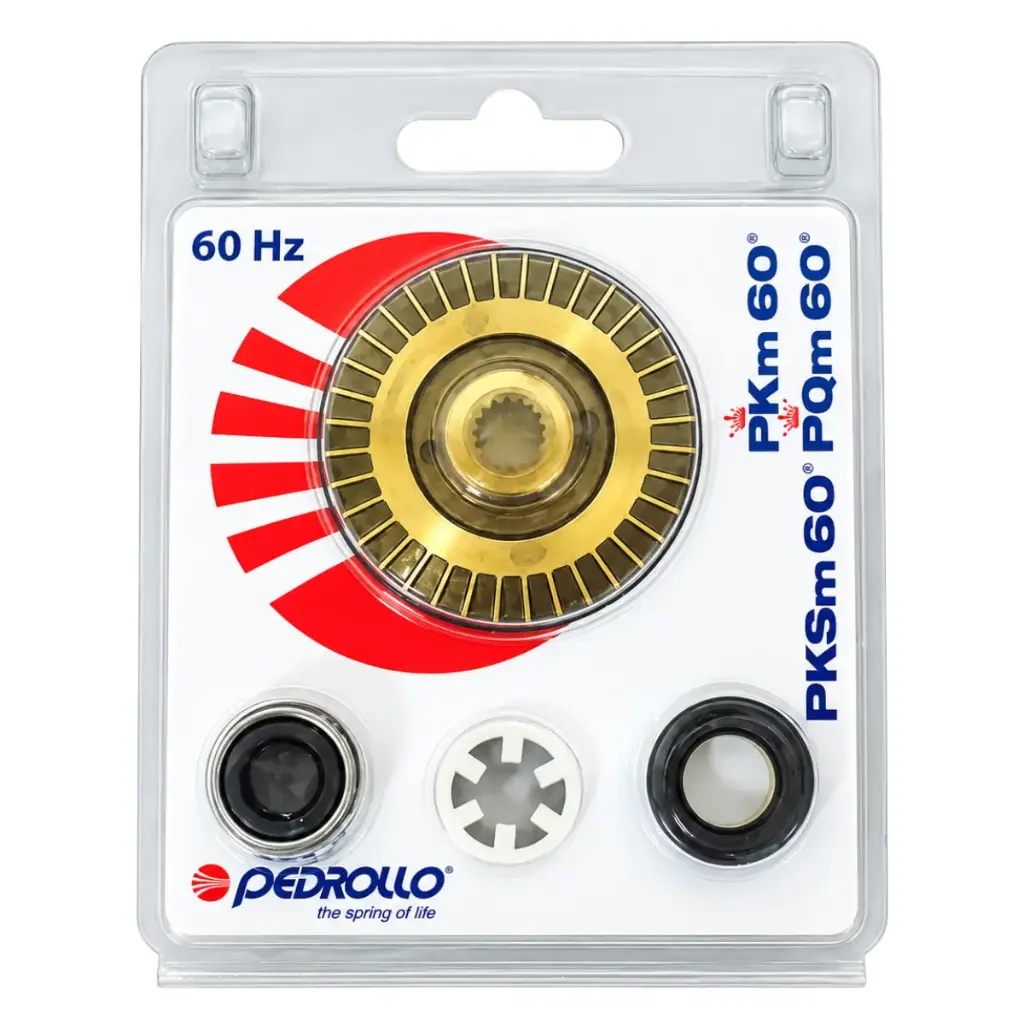 KIT REPARACION PKM60 Y 2012 (SELLO, IMPELER Y ROLINERA) REF. 60-KITPKM60Y2012 MARCA PEDROLLO