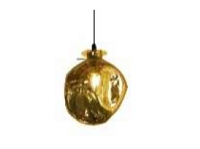LAMPARA COLGANTE E14 W 27 CM X 30 CM COLOR DORADA REF. 26634B-AMB MARCA 770 LIGHTS