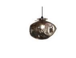 LAMPARA COLGANTE E14 W 27 CM X 30 CM COLOR PLATEADA REF. 26634B-SV MARCA 770 LIGHTS