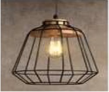 LAMPARA COLGANTE 60 W E27 150 CM X 25 CM X 33 CM COLOR NEGRO REF. 26737A-BK MARCA 770 LIGHTS