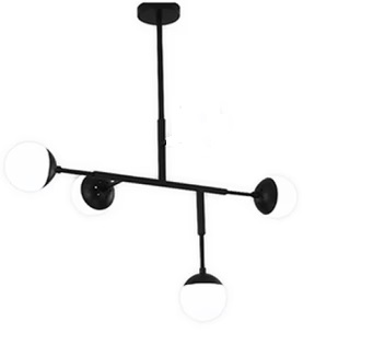 LAMPARA COLGANTE 3 X E27 60W 84CM X 54 CM COLOR NEGRO REF. 26745A-BK MARCA 770 LIGHTS