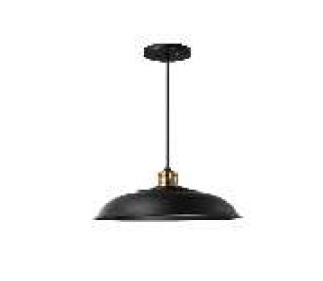 LAMPARA COLGANTE 60 W E27 330 CM COLOR NEGRO REF. 26826B-BK MARCA 770 LIGHTS