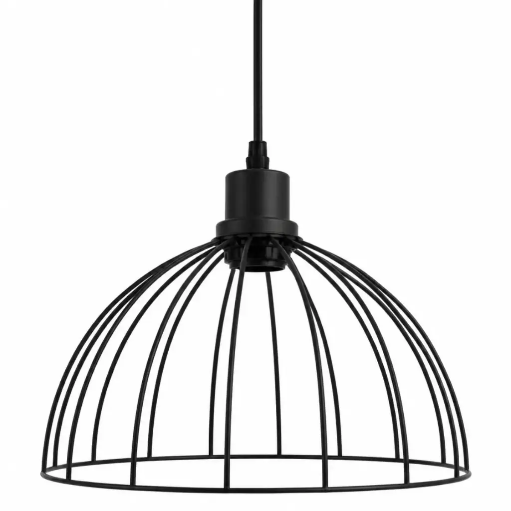 LAMPARA COLGANTE 60 W E27 28 CM X 28 CM X 120 CM COLOR NEGRO REF. 26870A COD.884736 MARCA 770 LIGHTS