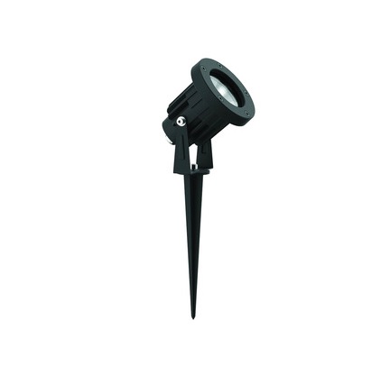 LAMPARA T/ ESTACA PARA JARDIN BASE GU10 IP65 COLOR NEGRO REF. MM-0022 MARCA 770 LIGHTS