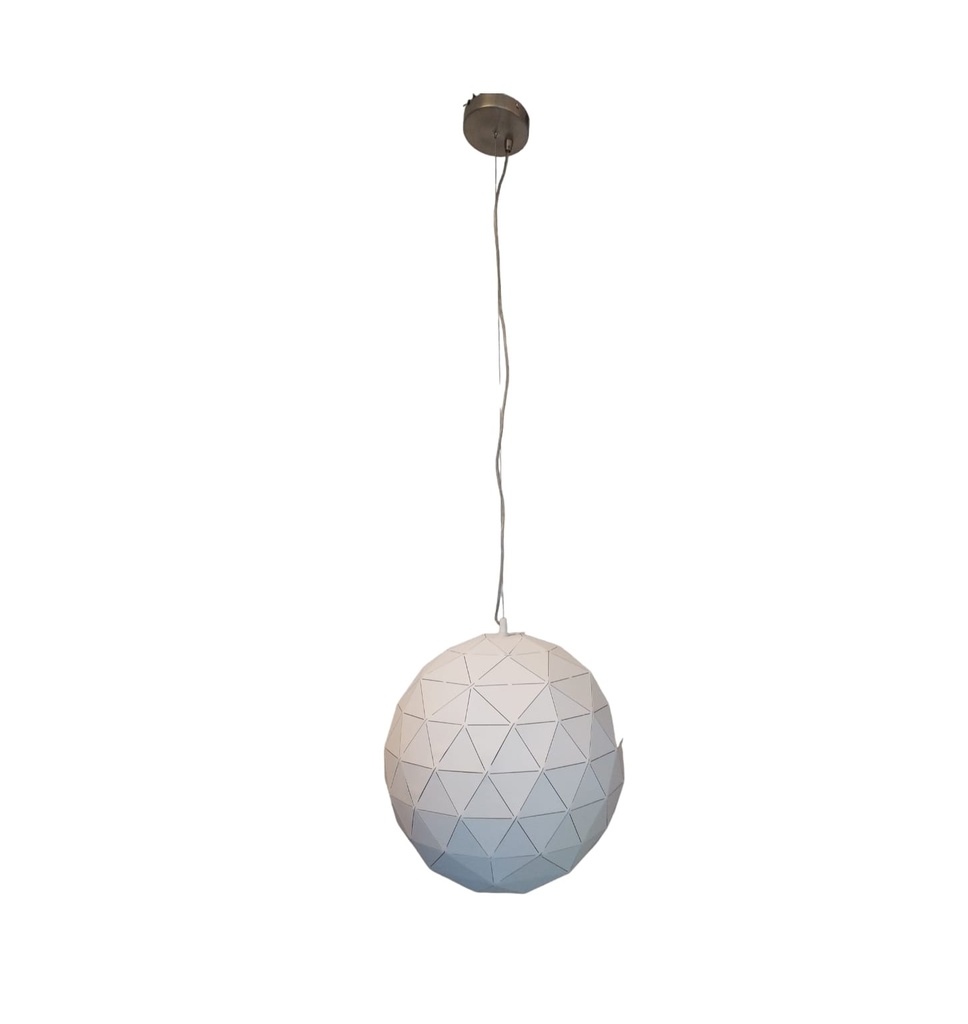 LAMPARA COLGANTE PEDANTE NIQUEL CEPILLADO REF. LS-19132 MARCA ACB