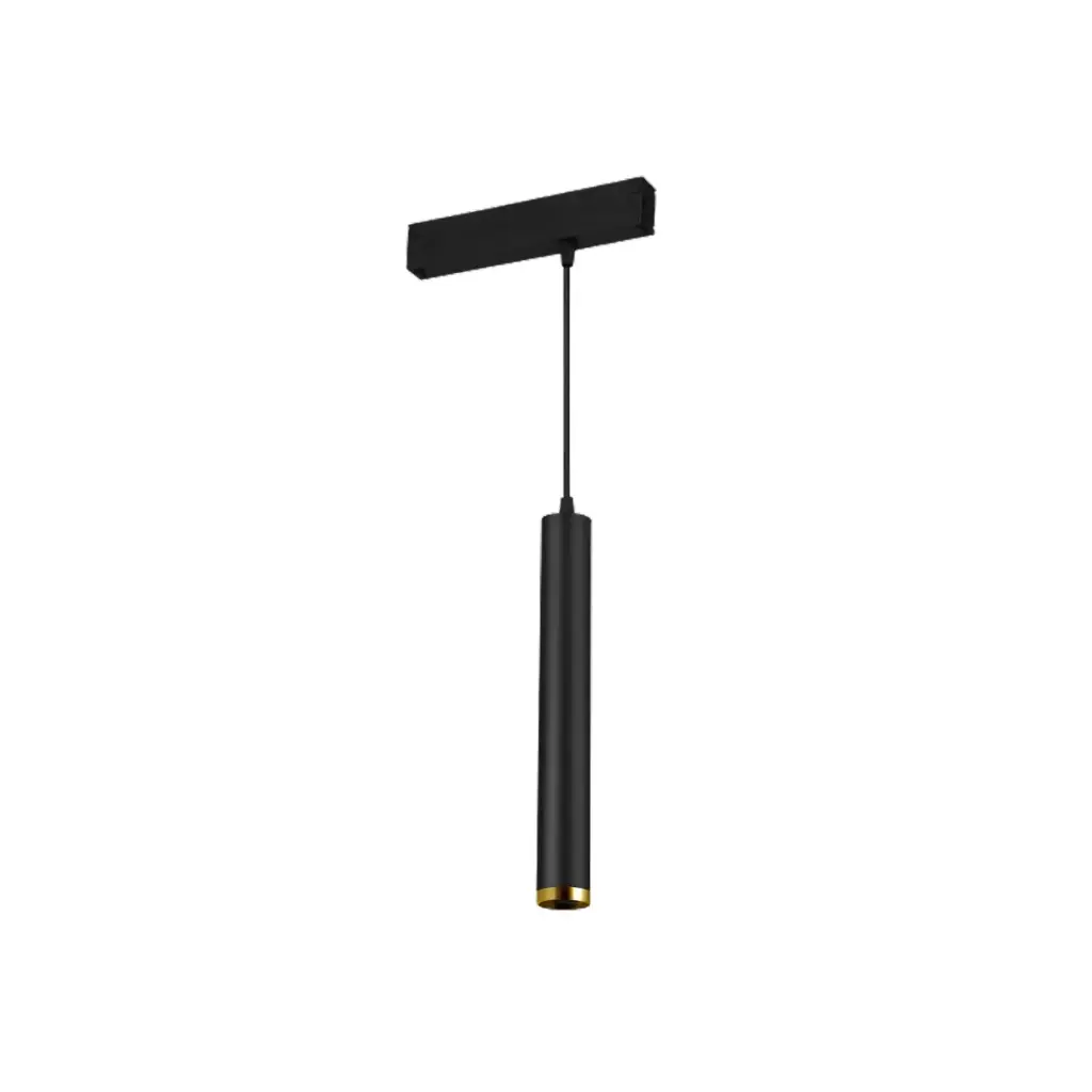 LAMPARA COLGANTE CILINDRICA 12 W 3000 K 110 V NEGRO P / RIEL TRACK LIGHT REF AI-251D-12W ARTIG LIGHT