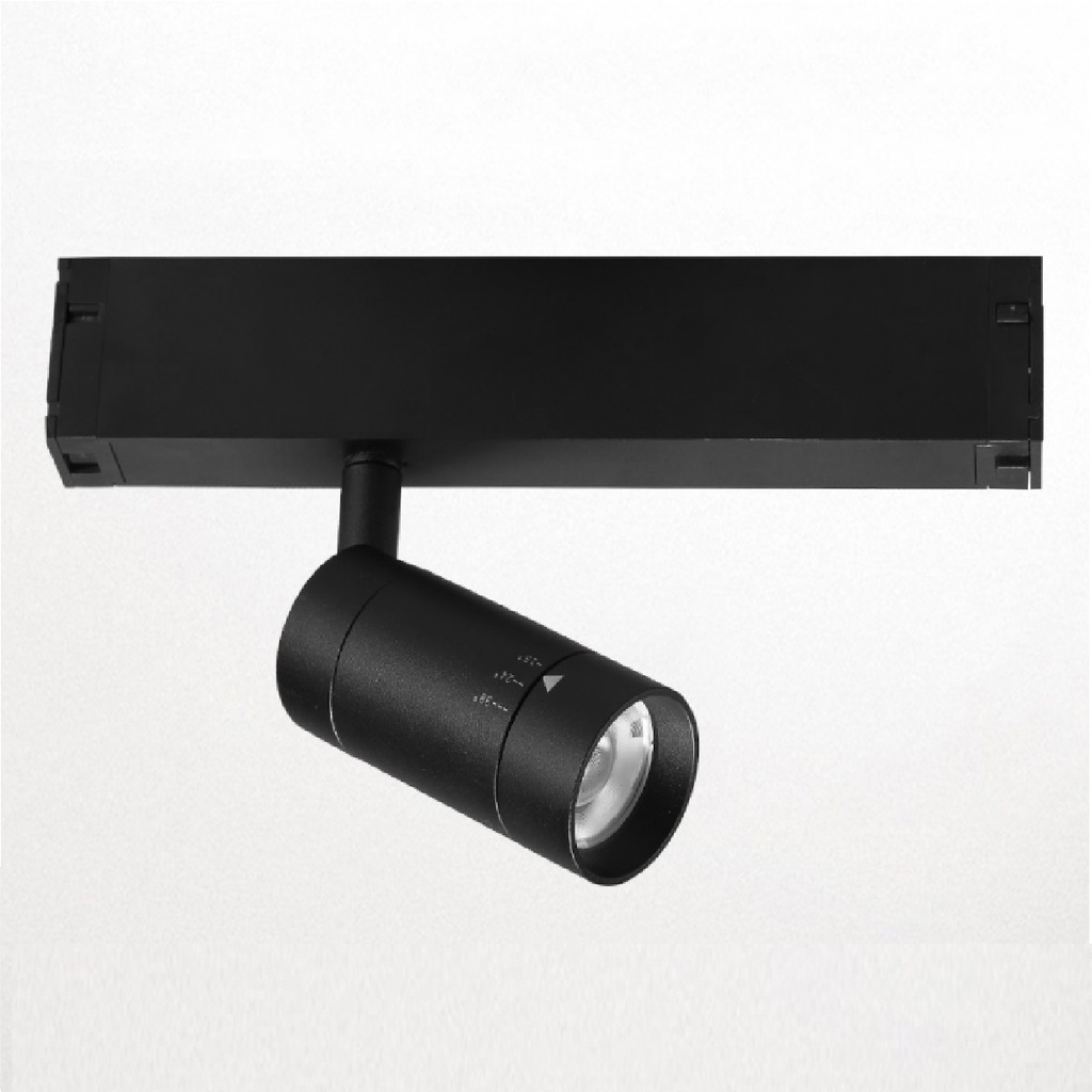 LAMPARA LED INTEGRADA T/ BALA 7 W 3000 K 110 V NEGRO P/ RIEL TRACK LIGHT REF. AI-257D-7W ARTIG LIGHT