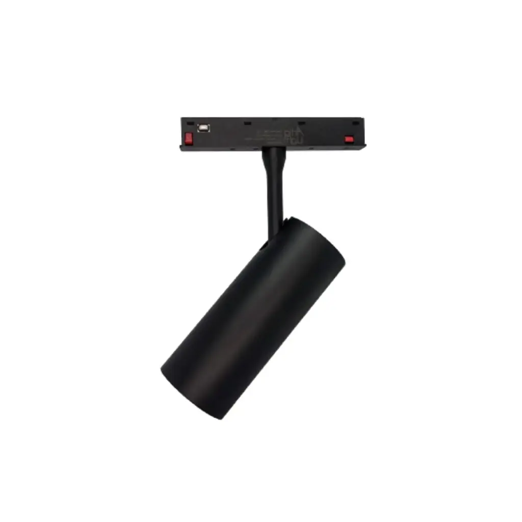 LAMPARA LED INTEGRADA T/ BALA 12 W 3000 K 48V NEGRO P/ RIEL TRACK LIGHT REF. AI-MG48-12D ARTIG LIGHT