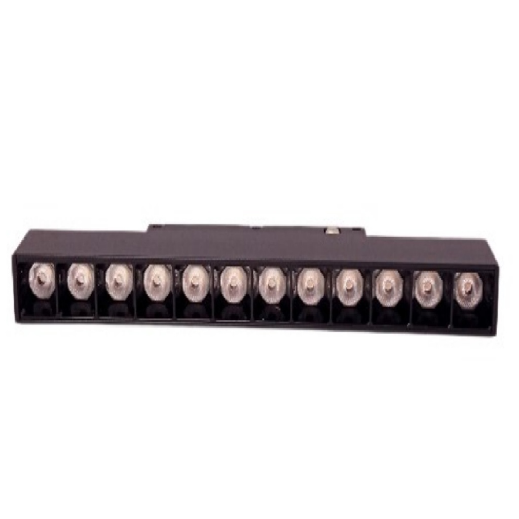 LAMPARA LED LINEAL MULTI SPOT 6 W 48 V 3000 K NEGRO P/ RIEL TRACK LIGHT REF. AI-MG48-6S ARTIG LIGHT