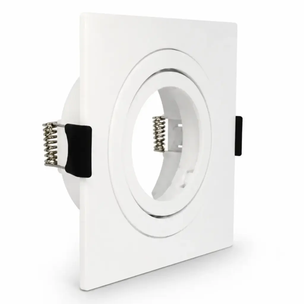 APLIQUE CUADRADO 3" DIRIGIBLE GU10 BLANCO P/EMP. (CON SOCATE) REF. AI-SQ04-WH MARCA ARTIG LIGHT