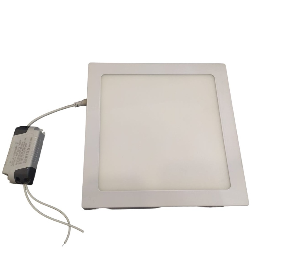 PANEL LED 18W CUADRADO SUPERFICIAL LUZ BLANCA 6500K MARCA BILIGHT