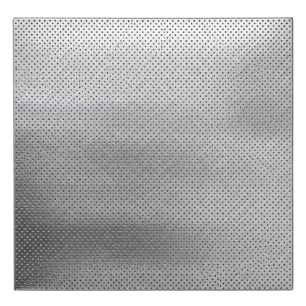 LAMINA MICROPERFORADA DE ALUMINIO NACIONAL MOD.TEGULAR DE 0.61 X 0.61 CM ( 2´ X 2´ ) MARCA BUILDCO