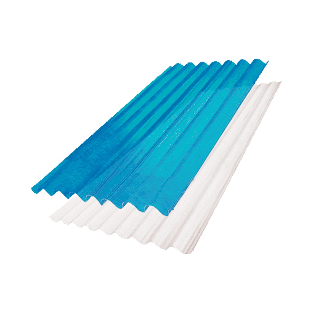 LAMINA DE TECHO TIPO ONDULADA ACEROLIT TRANSLUCIDA LARGO 3.00 MTS ANCHO UTIL 0.72 MT ESP 0.85MM DECO GLASS